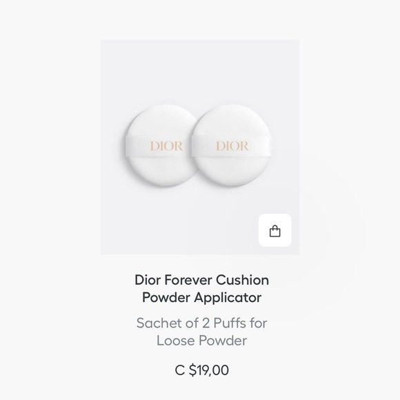 DIOR Forever Cushion Powder 2 Powder Puffs - Picture 2 of 7
